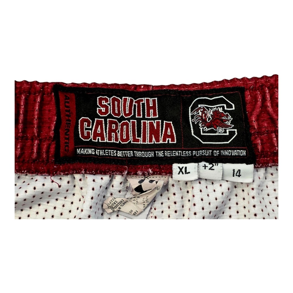 Under Armour South Carolina Gamecocks Womens Basketball Shorts XL +2 Garnet Red - Picture 3 of 3